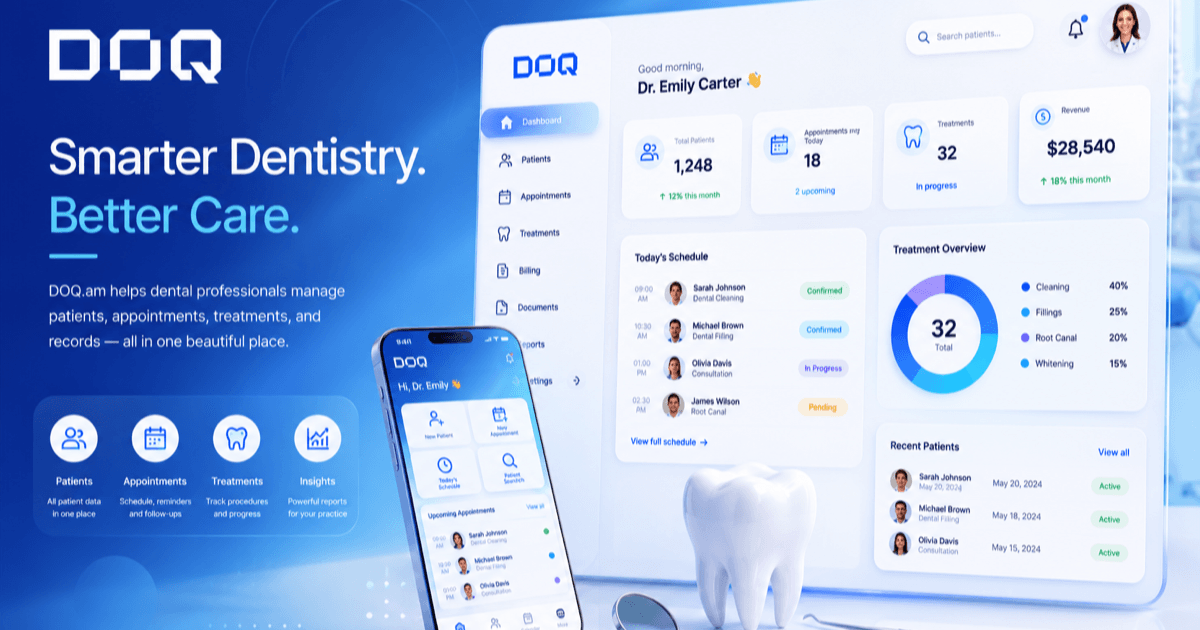 DOQ – Smart Dental Practice Management Software